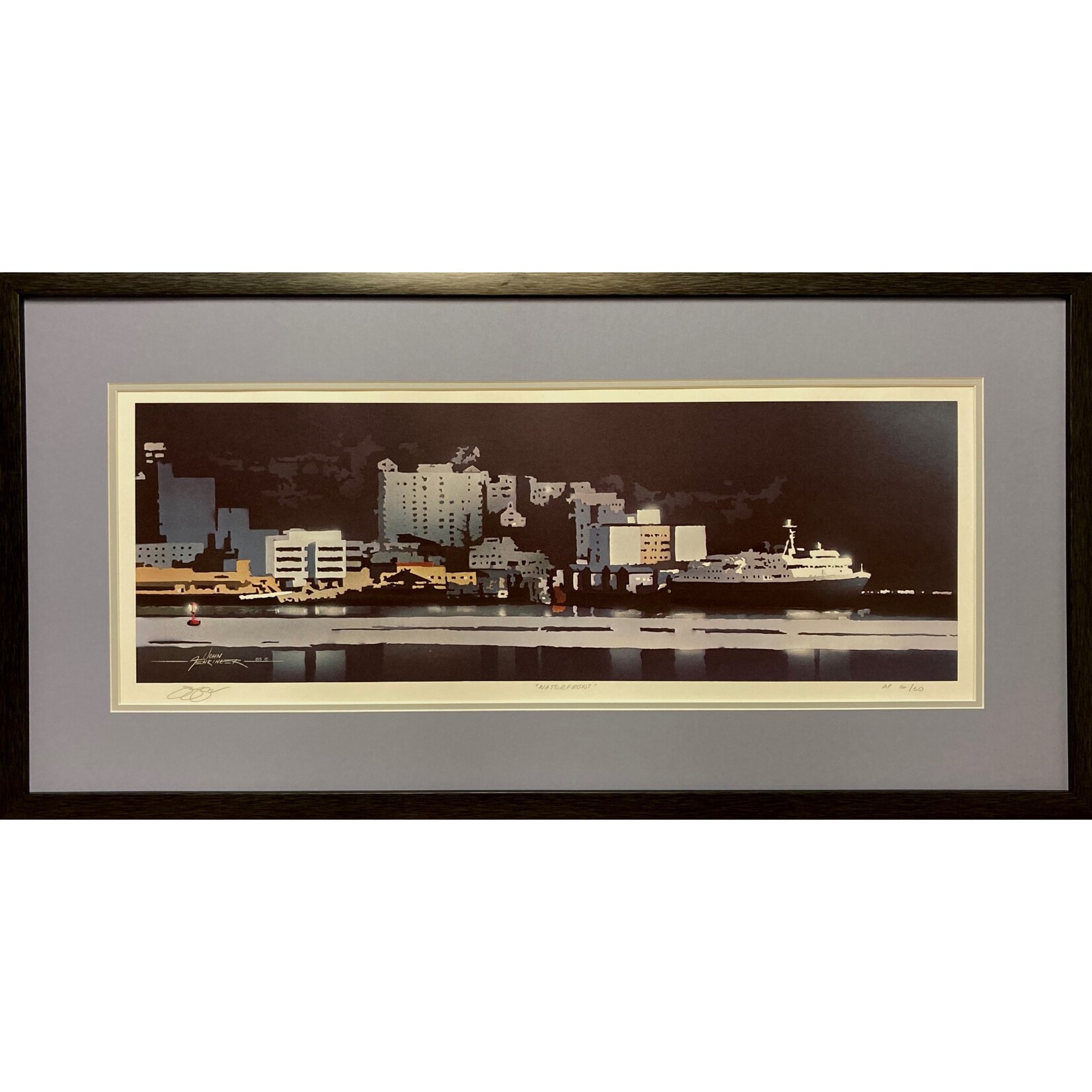 John Fehringer Waterfront (Framed) | John Fehringer