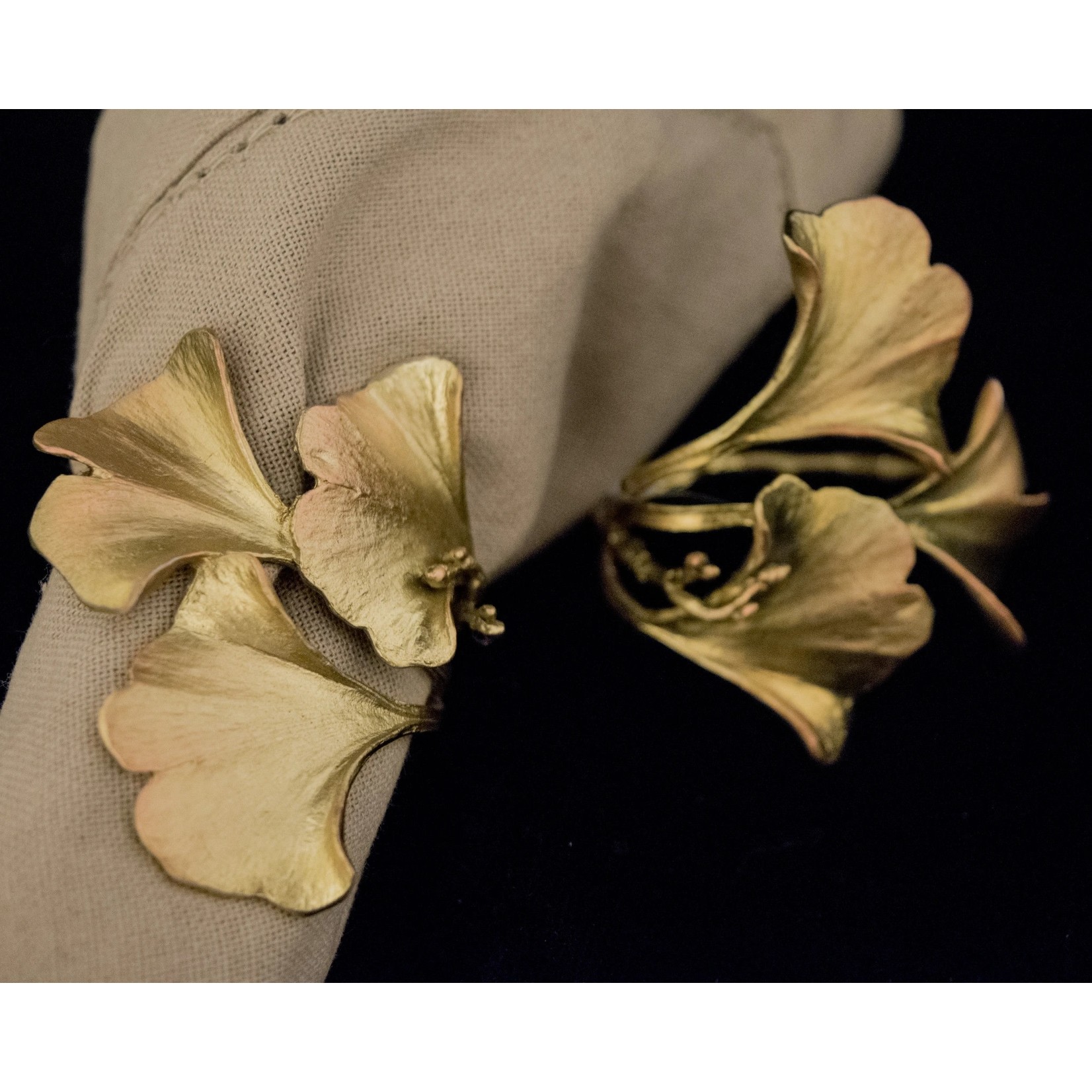 Michael Michaud Ginkgo Napkin Rings | Michael Michaud