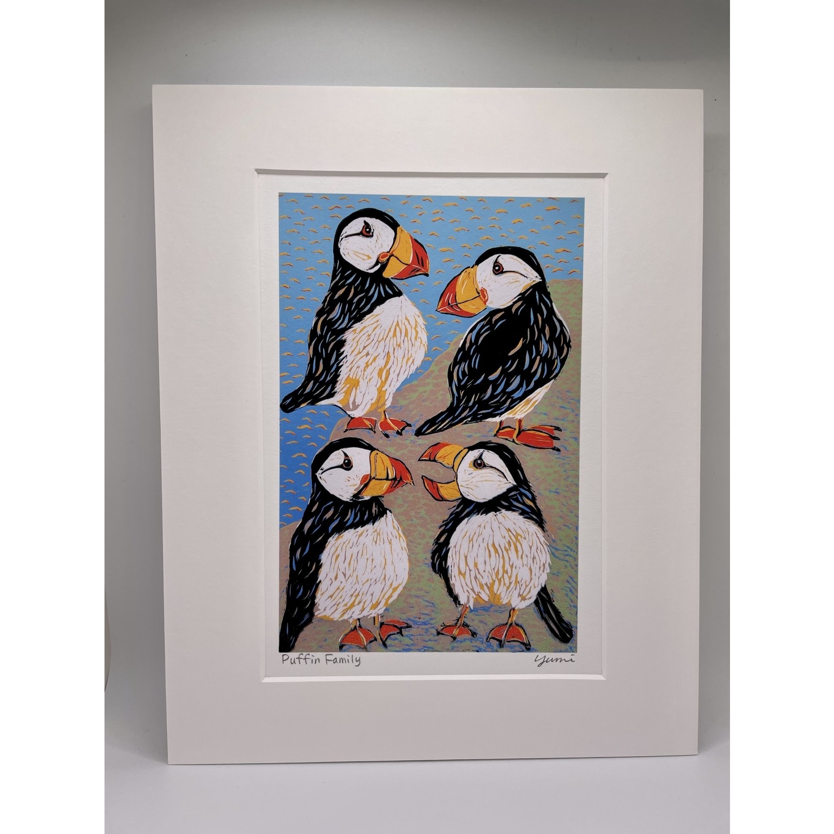 DogwoodStudioAlaska Puffin Family | Yumi Kawaguchi