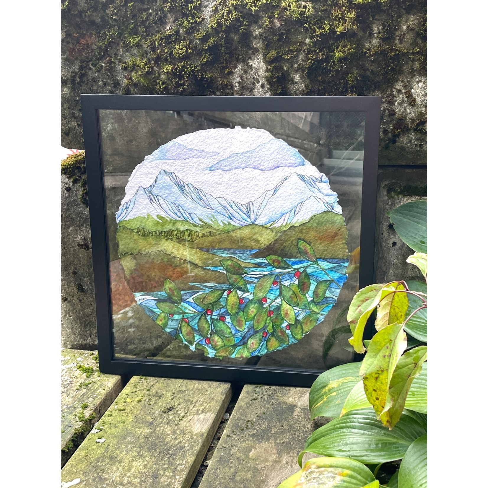 Elevate Art Studio Delighting in the Preparation for the Journey (Framed Original) | Kelsey Fagan