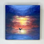 Alice Tersteeg Whale Diving at Sunset (original)