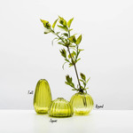 Little Tomato Glass Bud Vase - Olive