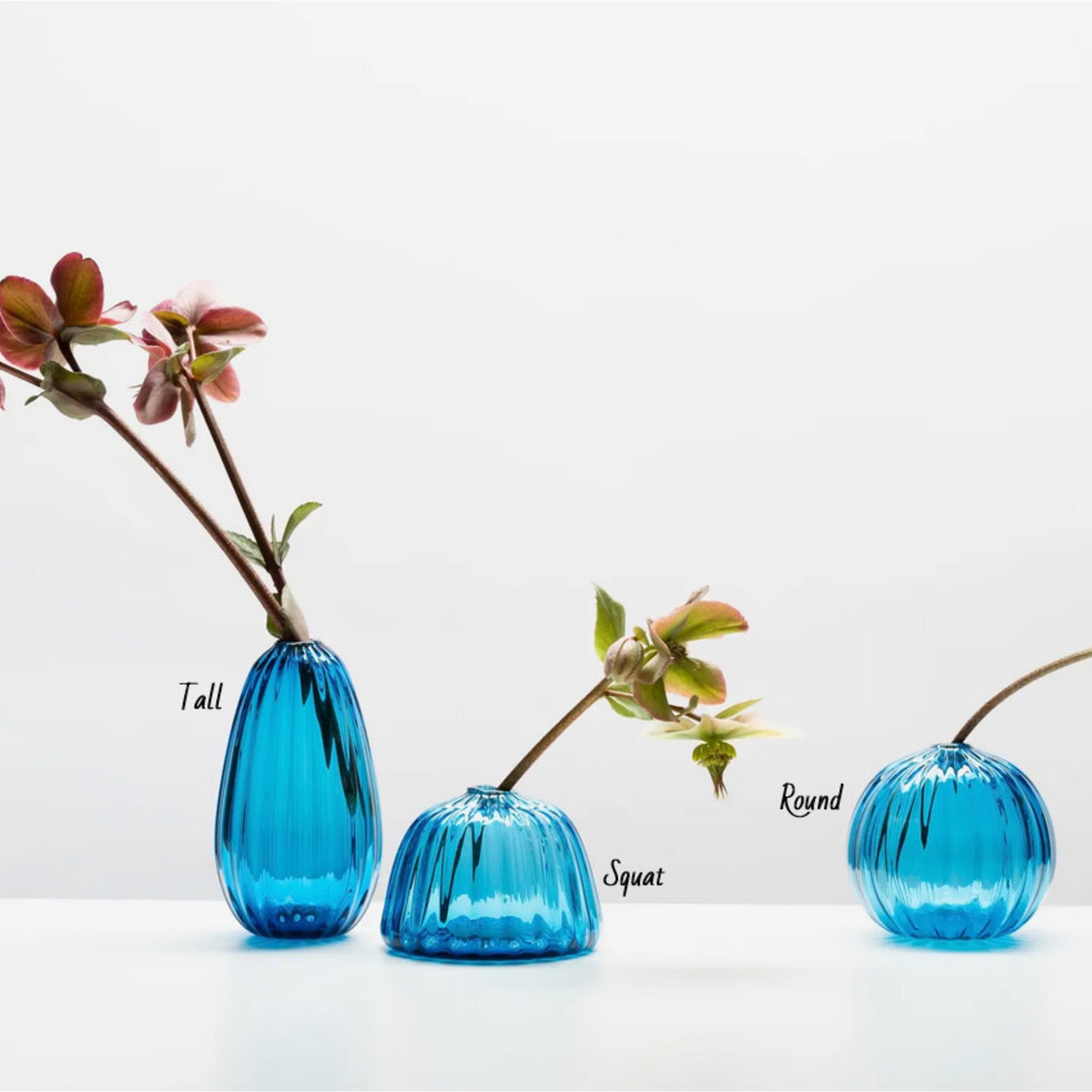 Little Tomato Glass Bud Vase - Aqua | Little Tomato Glass