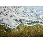 Lisa Schramek Swans at the Rapids