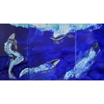 A Symphony of Art Whale Triptych (Original)