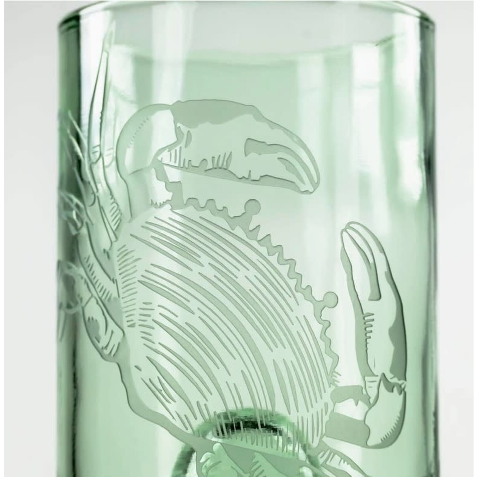 Rolf Glass Green Upcycled Cooper Crab Tumbler | Rolf Glass