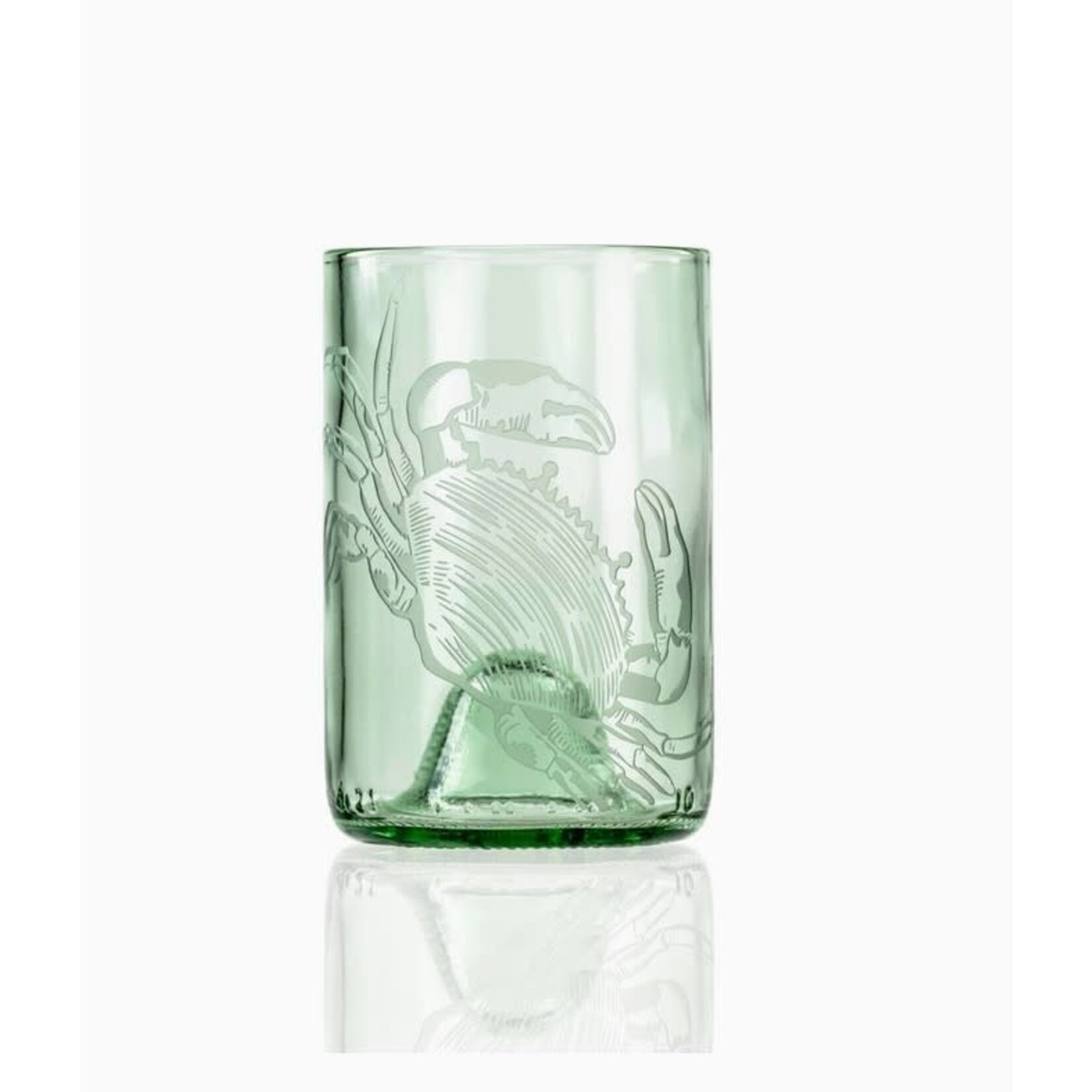 Rolf Glass Green Upcycled Cooper Crab Tumbler | Rolf Glass
