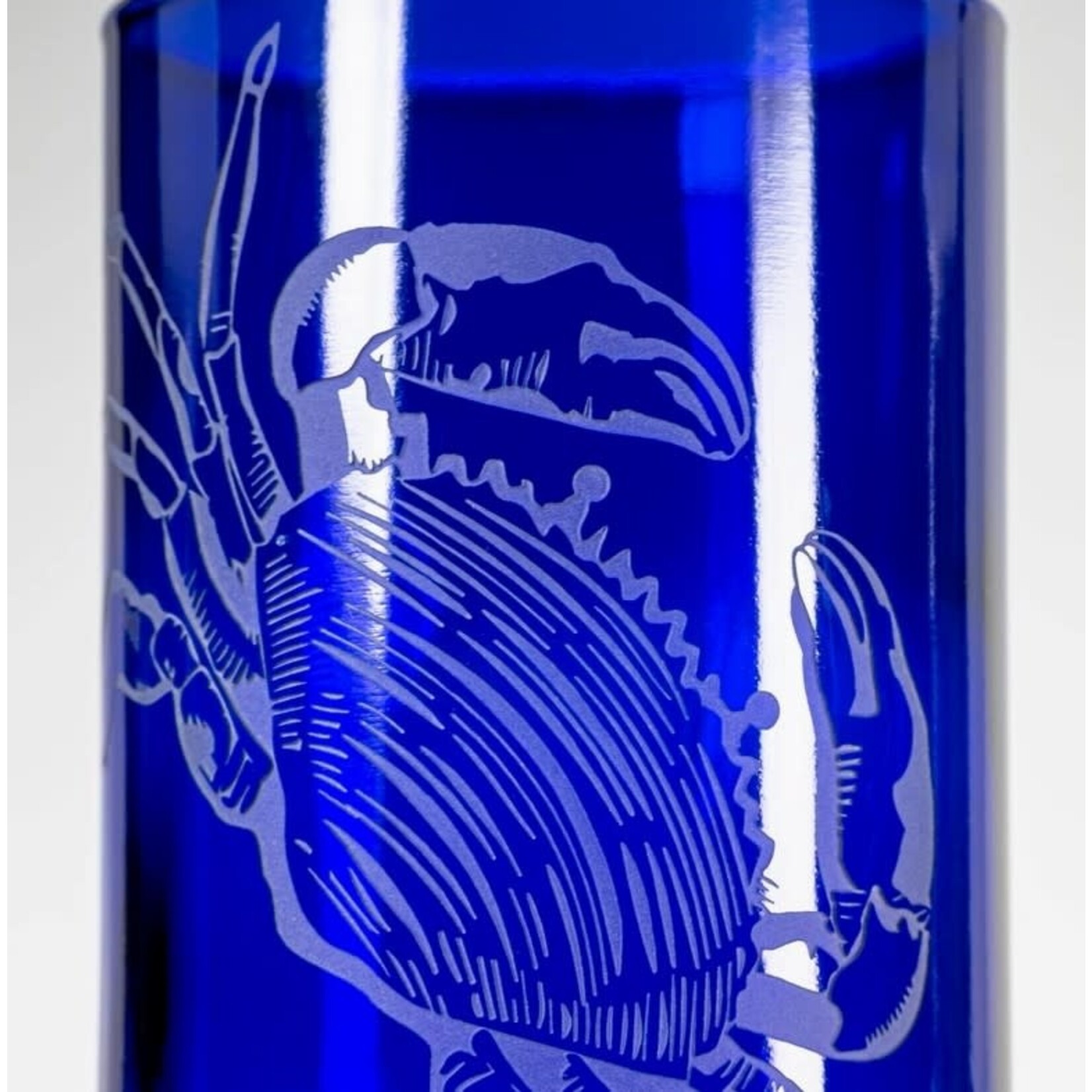 Rolf Glass Blue Upcycled Cooper Crab Tumbler | Rolf Glass