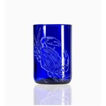 Rolf Glass Blue Upcycled Cooper Crab Tumbler