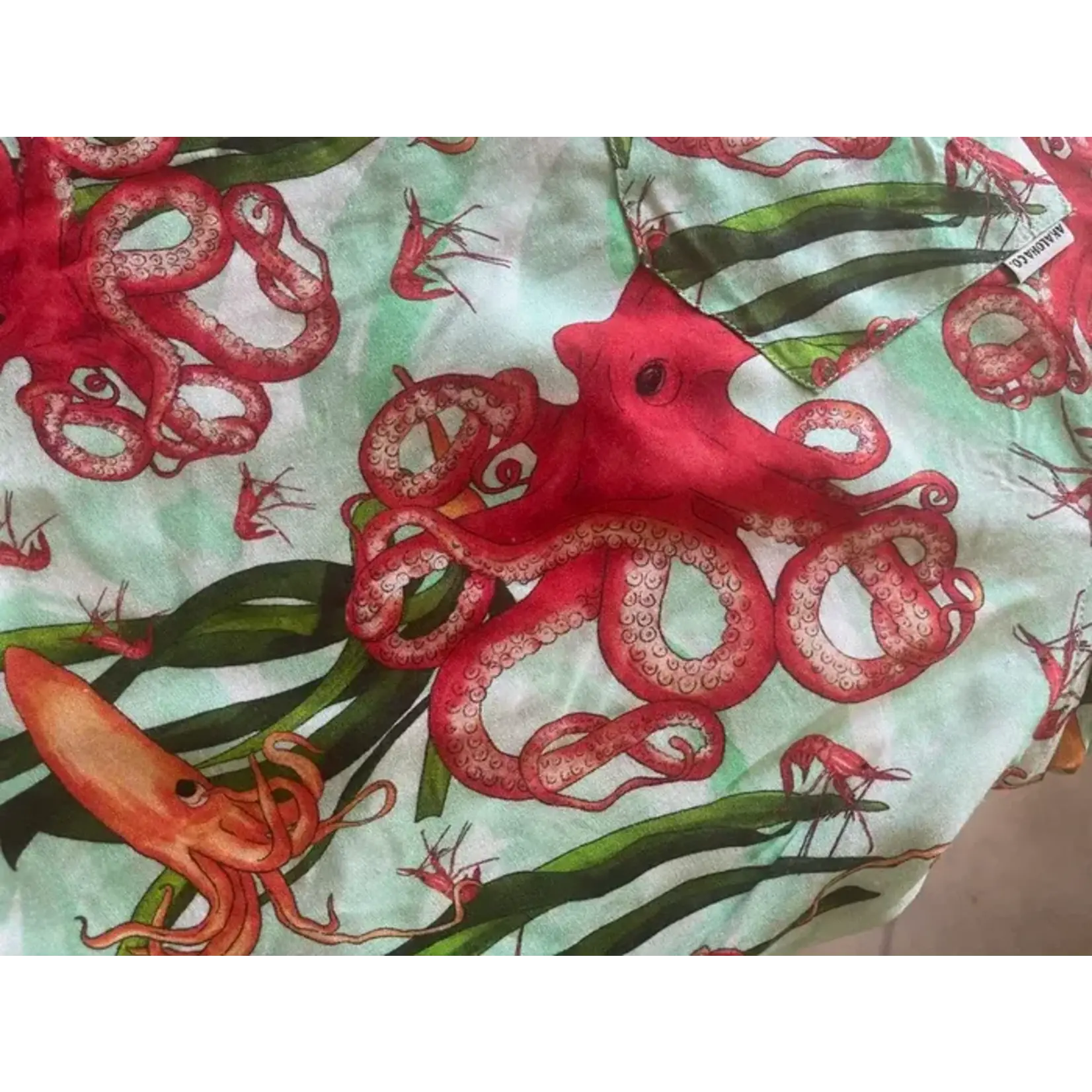 AK Aloha Octopus and Squid Shirt  | AK Aloha Co.