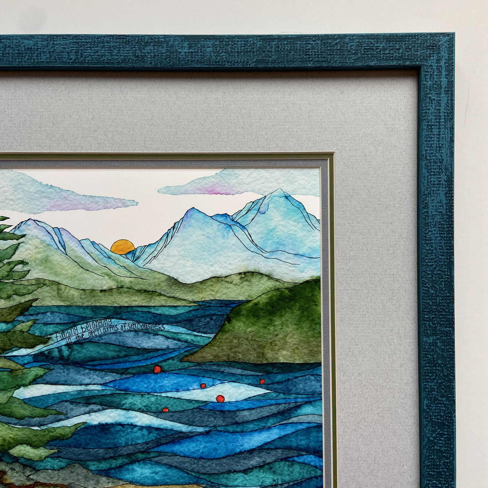 Elevate Art Studio Finding Belonging in the Open Arms of Spaciousness (Framed) | Kelsey Fagan