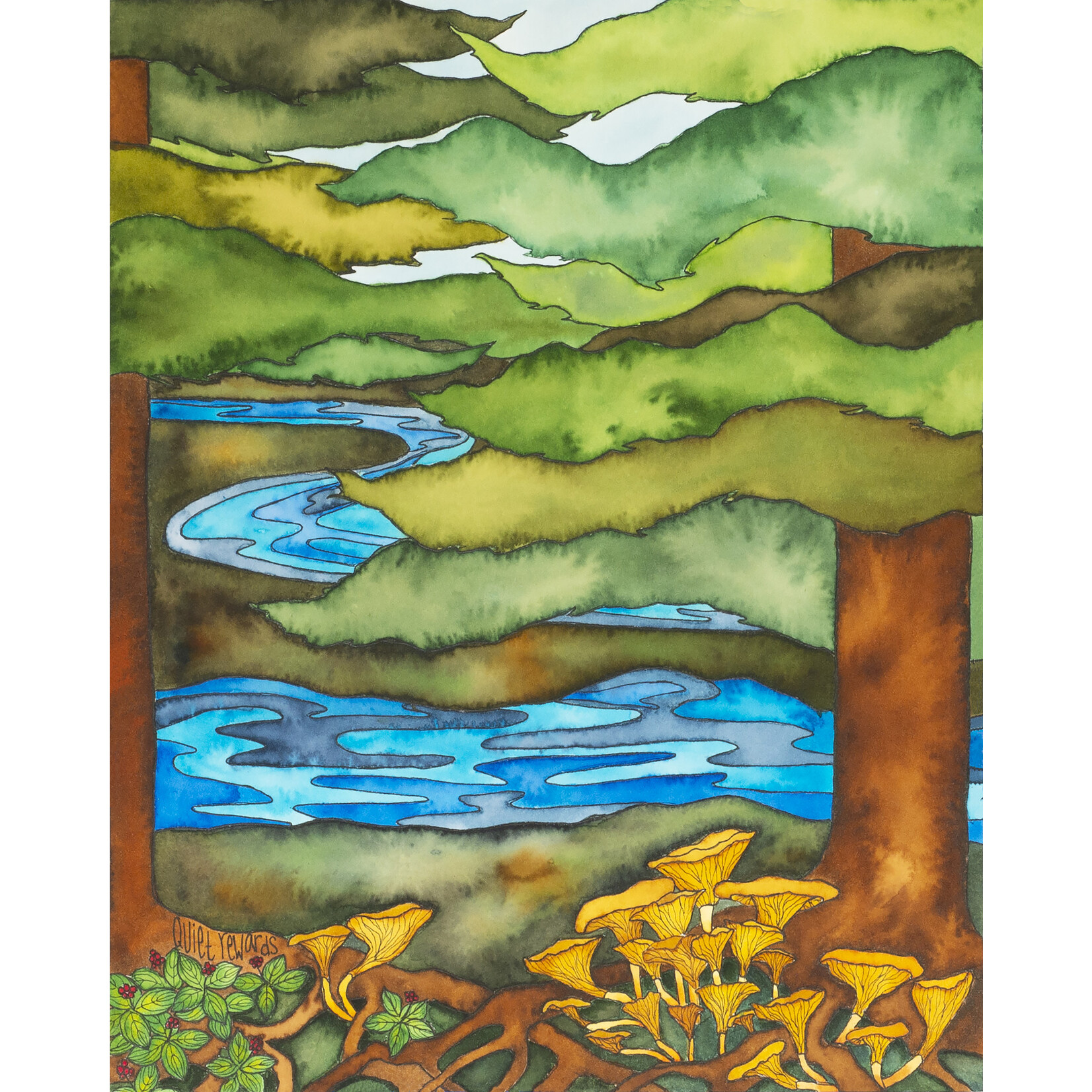 Elevate Art Studio Quiet Rewards (Framed Original) | Kelsey Fagan