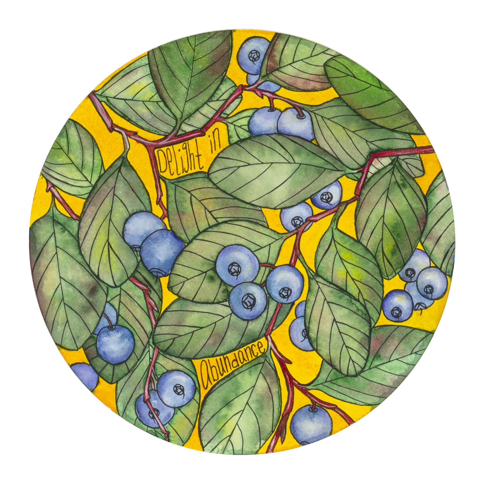 Elevate Art Studio Delight in Abundance (Framed Original) | Kelsey Fagan
