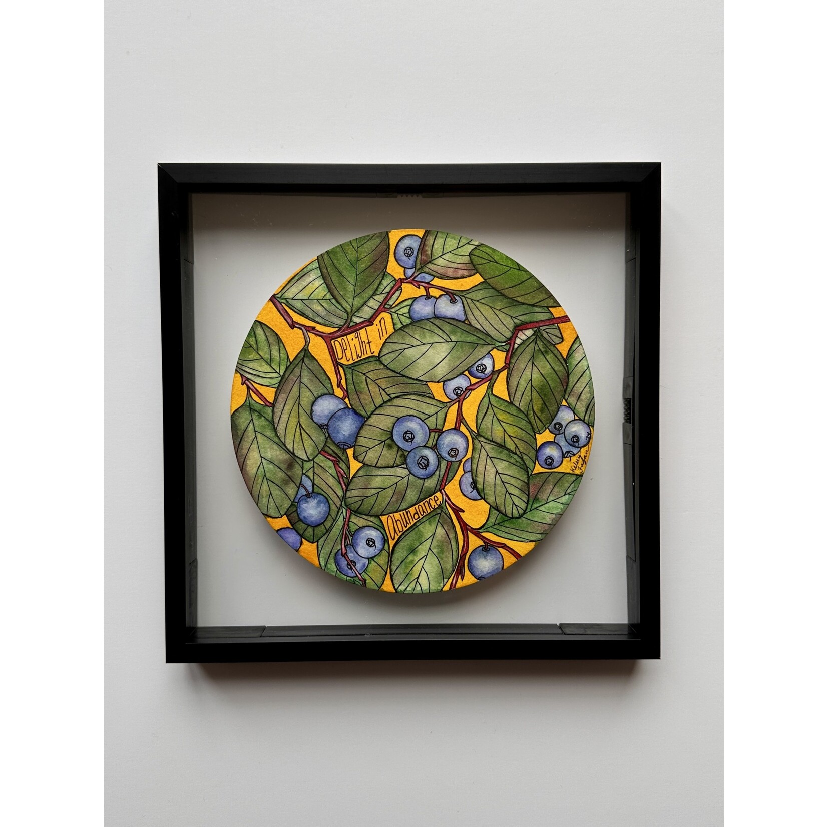 Elevate Art Studio Delight in Abundance (Framed Original) | Kelsey Fagan