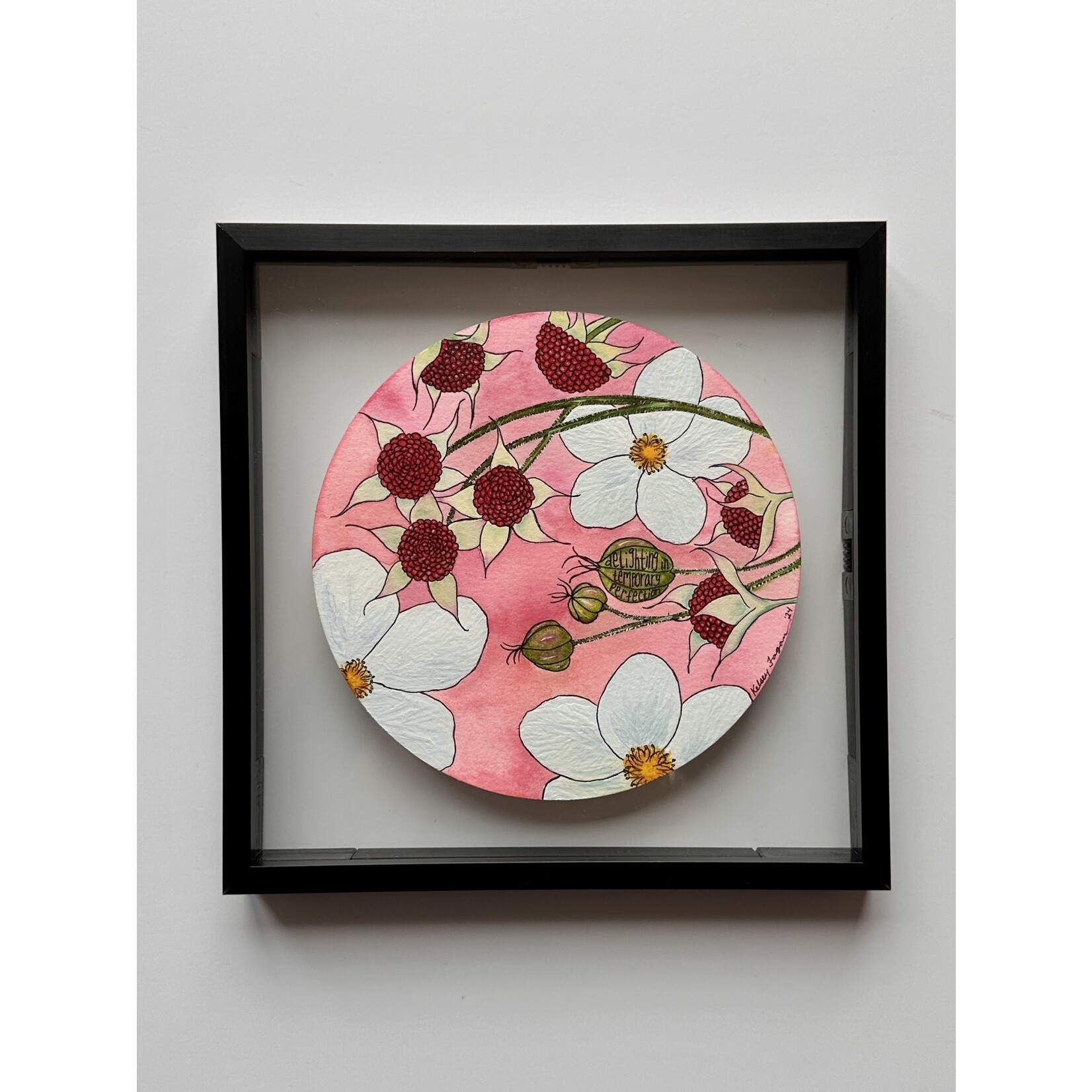 Elevate Art Studio Delighting in Temporary Perfection (Framed Original) | Kelsey Fagan