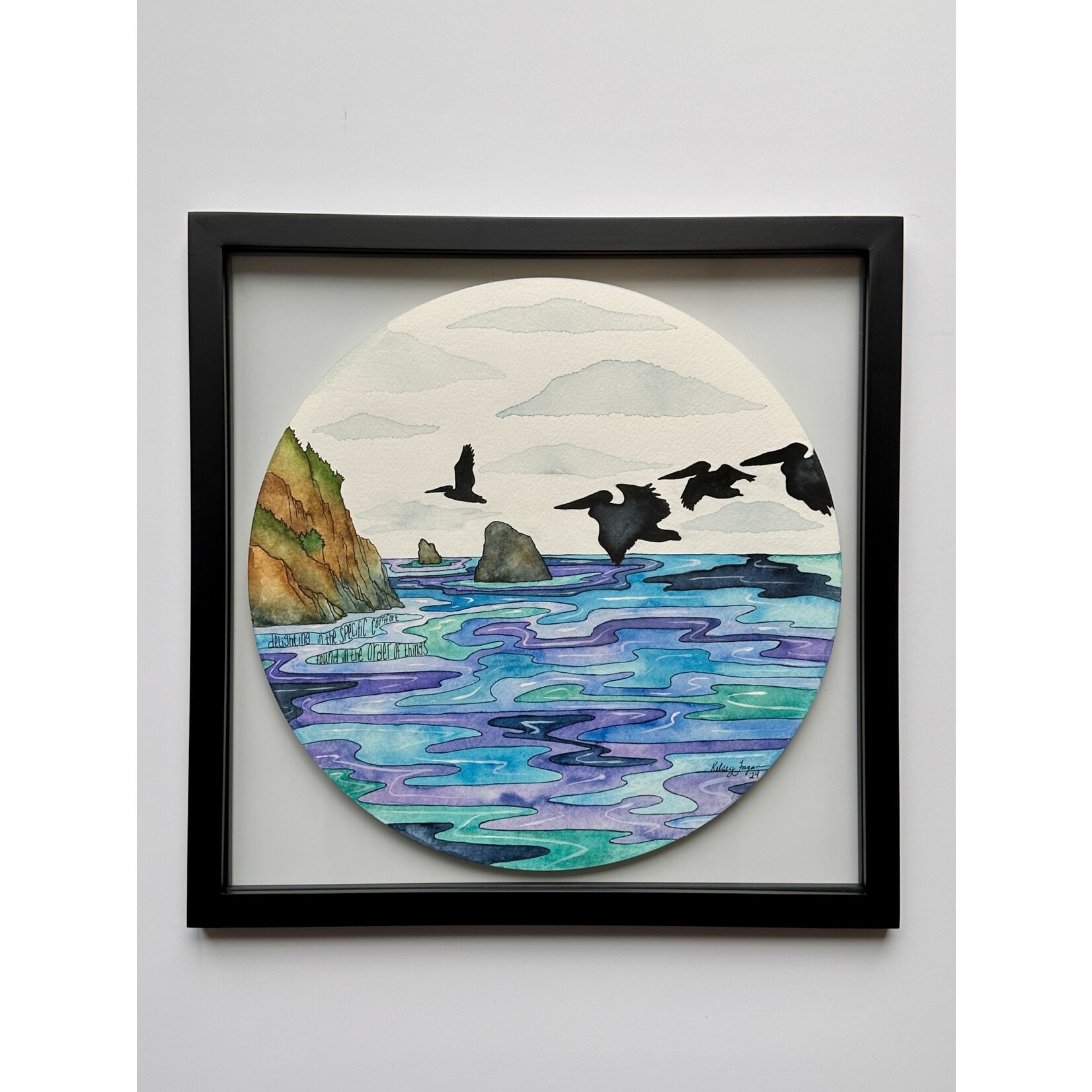 Elevate Art Studio Delighting in the Specific Comfort Found in the Order of Things (Framed Original) | Kelsey Fagan