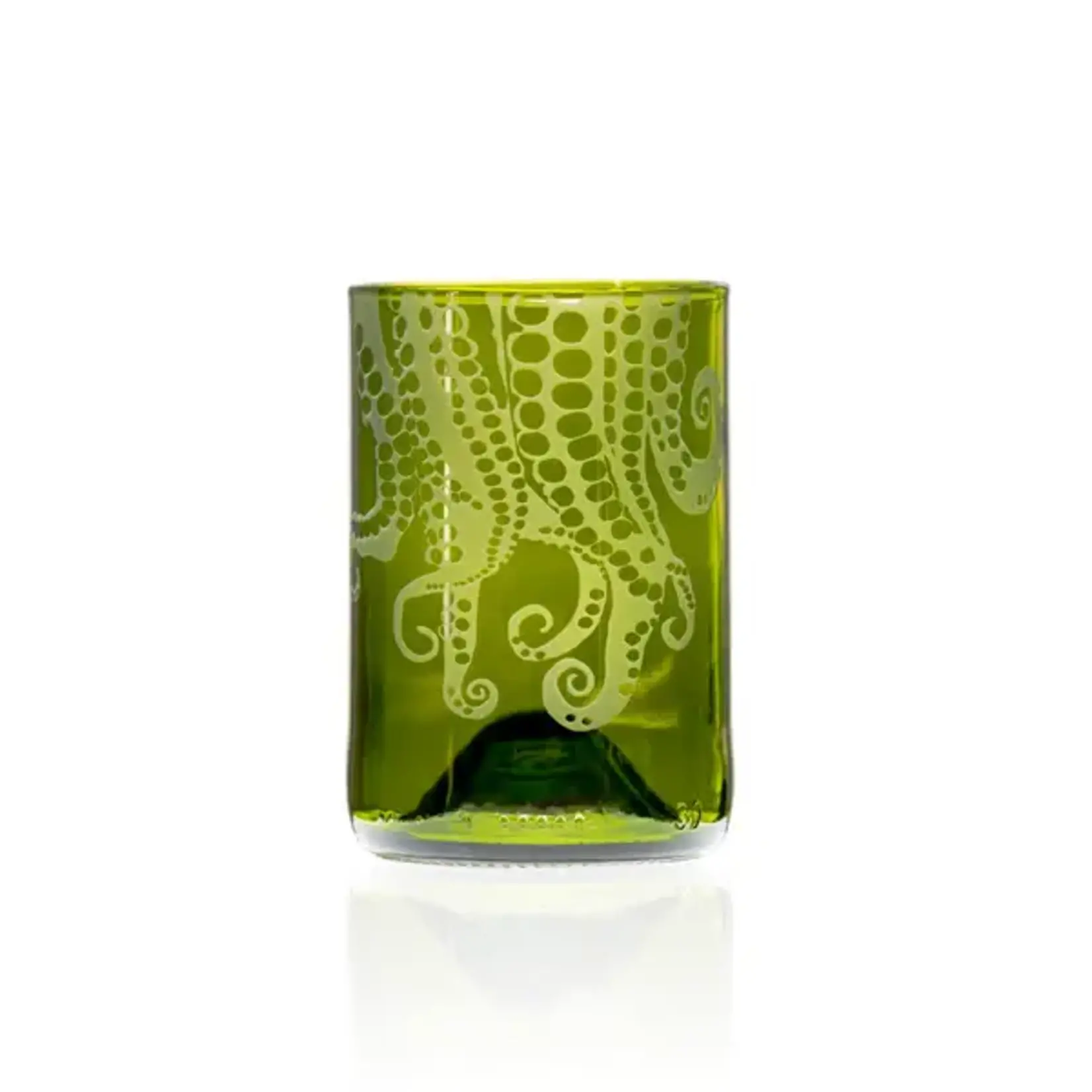 Rolf Glass Green Upcycled Oscar Octopus Tumbler | Rolf Glass