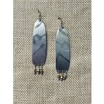 Moondance Alaska by Colleen Goldrich Textured Silver Drop Earrings