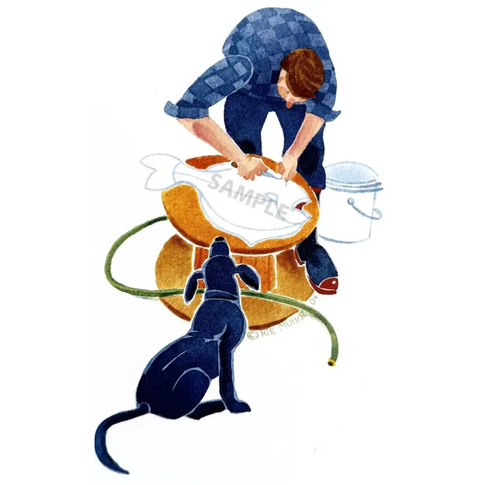 Rie Munoz Cleaning a Halibut | Rie Muñoz