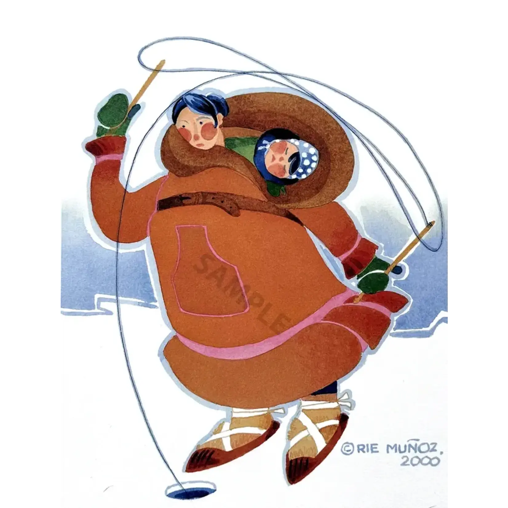 Rie Munoz Fishing for Tomcod | Rie Muñoz