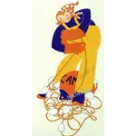 Rie Munoz Untangling the Floats Silkscreen