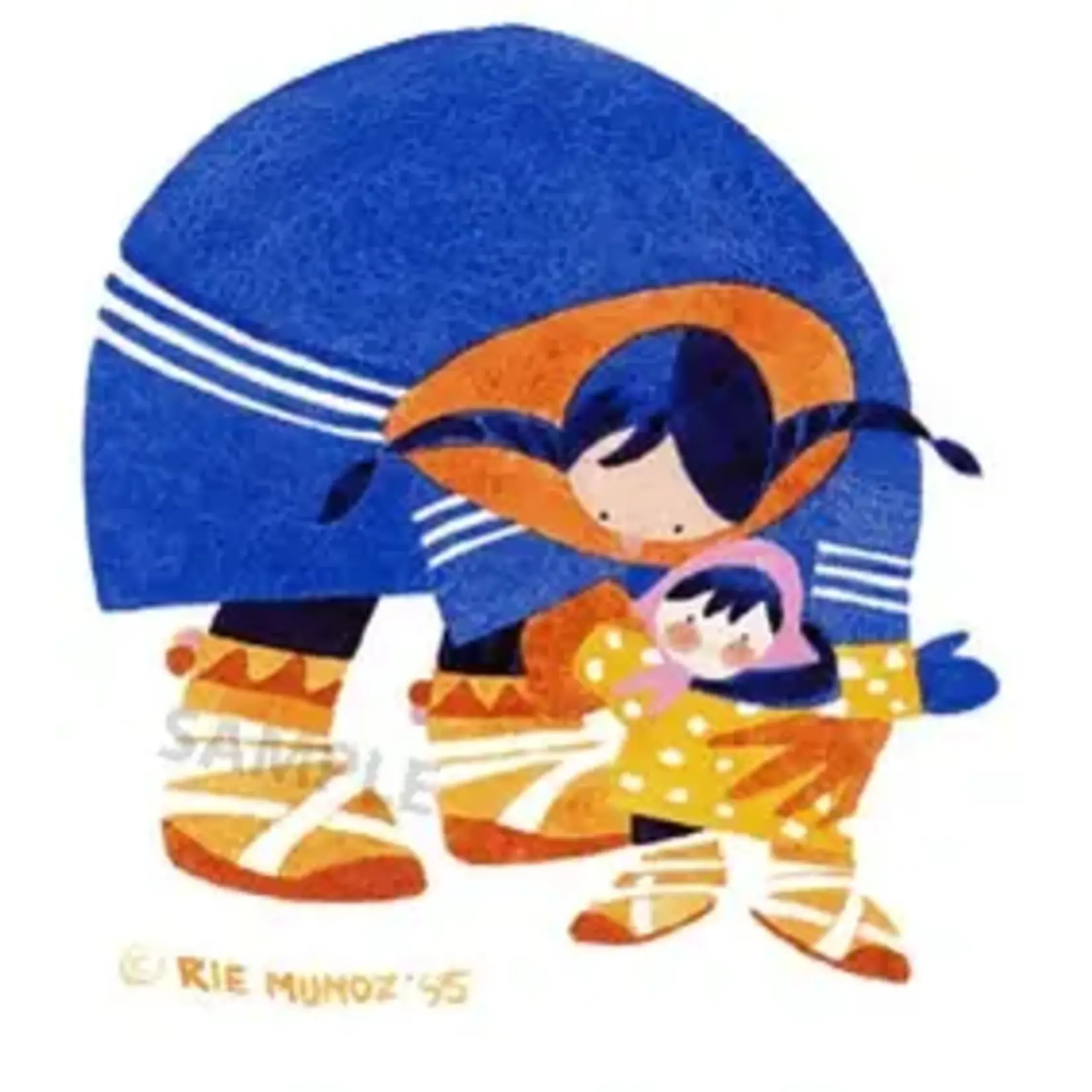 Rie Munoz Walking (AP) Silkscreen | Rie Muñoz