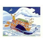 Rie Munoz "Ark in Alaska" - Matted Art Card