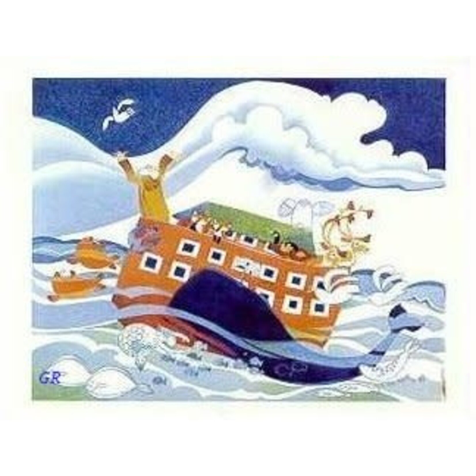 Rie Munoz "Ark in Alaska" (matted art card) | Rie Muñoz