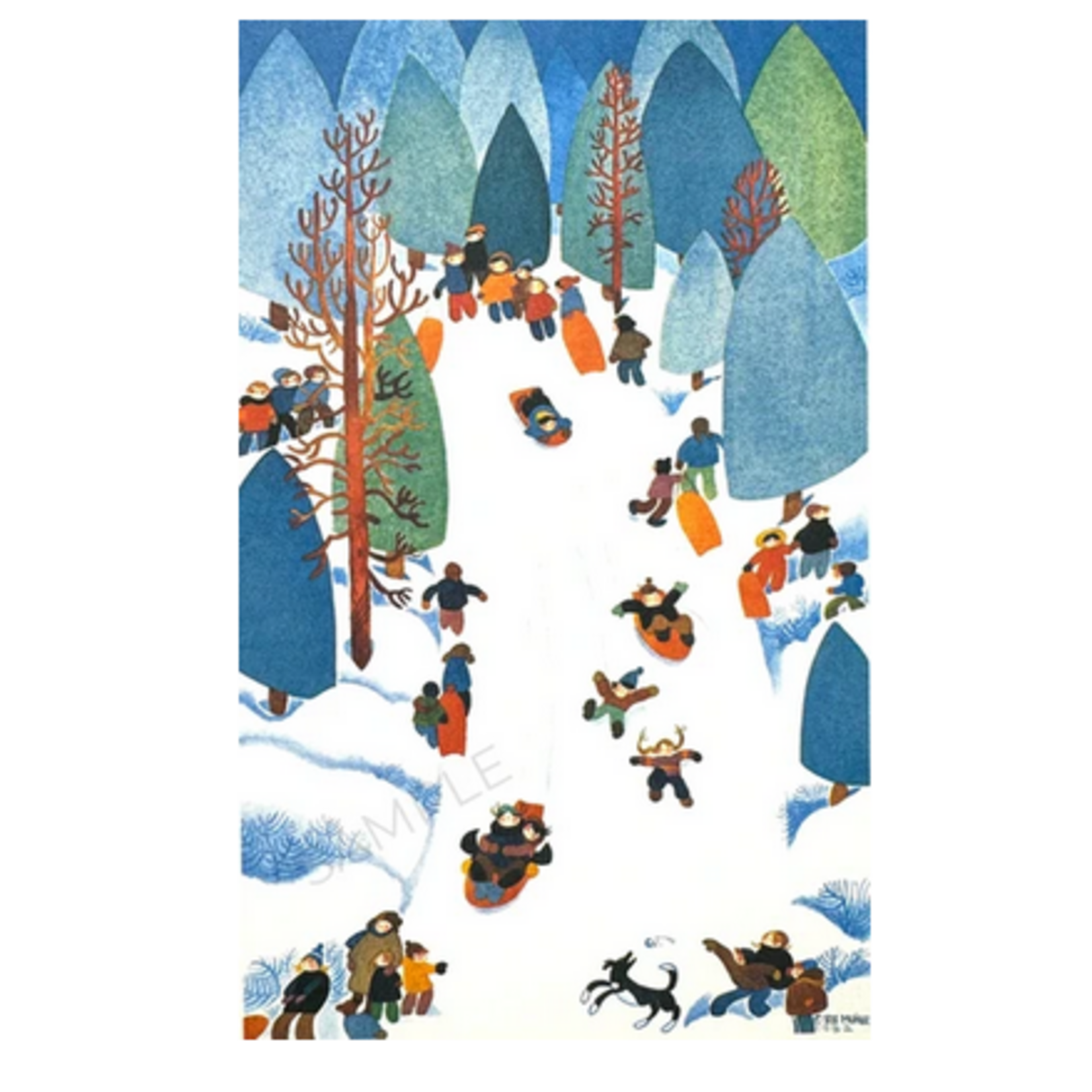 Rie Munoz "Evergreen Bowl" (Matted Art Card) | Rie Muñoz