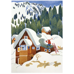 Rie Munoz Rie Munoz "Snow Removal Starr Hill" - Matted Art Card