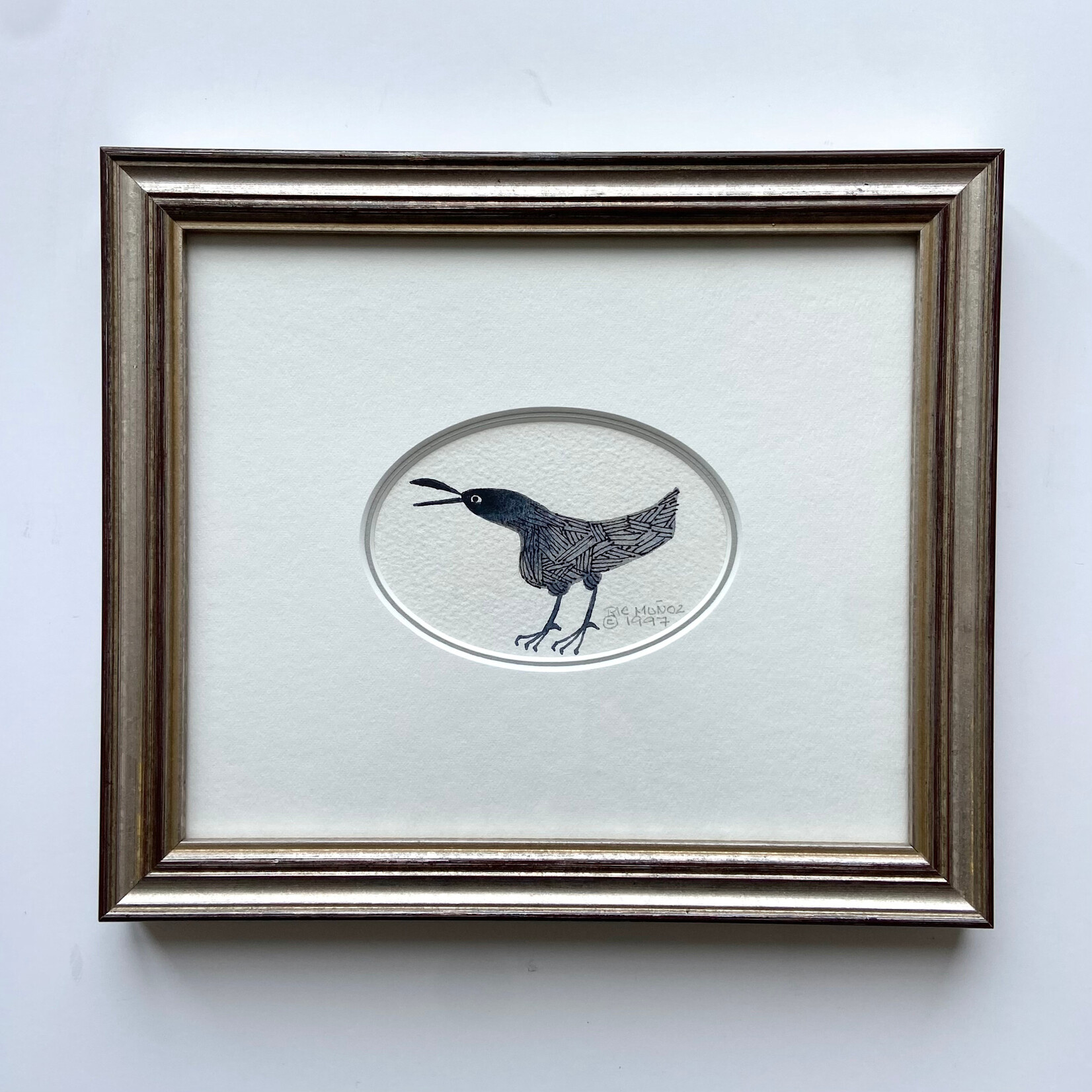 Rie Munoz Raven Talking (Framed Original) | Rie Muñoz