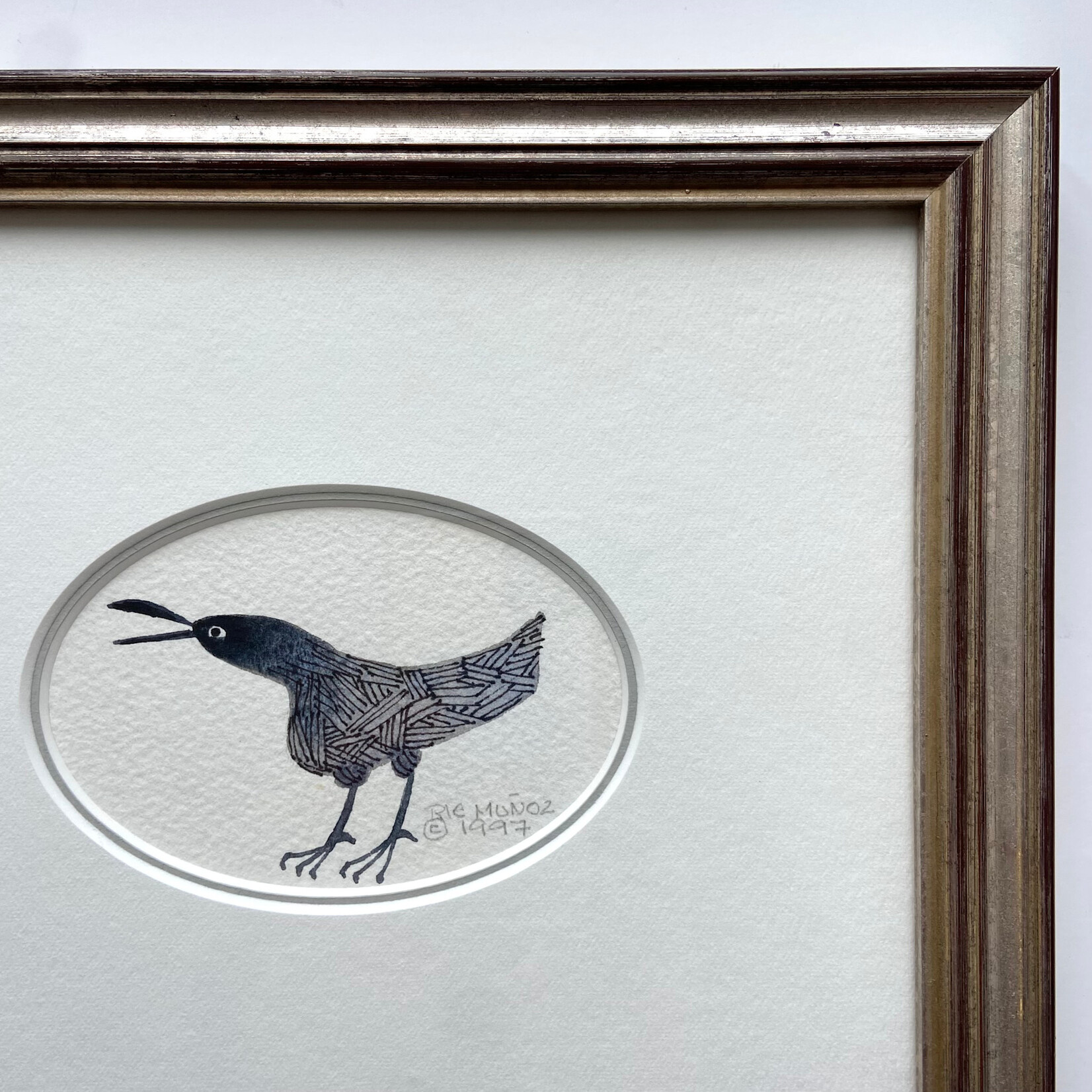Rie Munoz Raven Talking (Framed Original) | Rie Muñoz