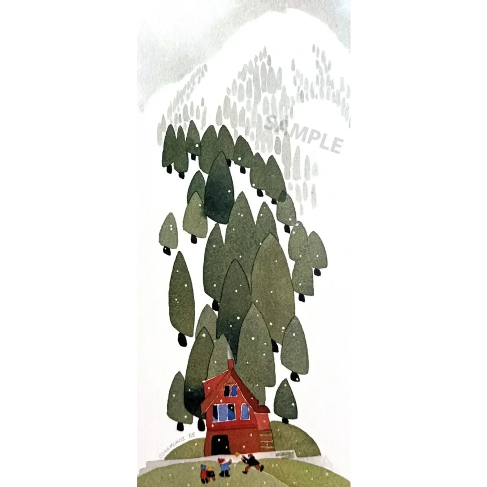 Rie Munoz First Snow, Starr Hill (Framed Original) | Rie Muñoz