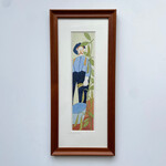 Rie Munoz Gardener - Stained Glass Study (Framed Original)