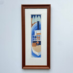 Rie Munoz Steamboat - Stained Glass Study (Framed Original)