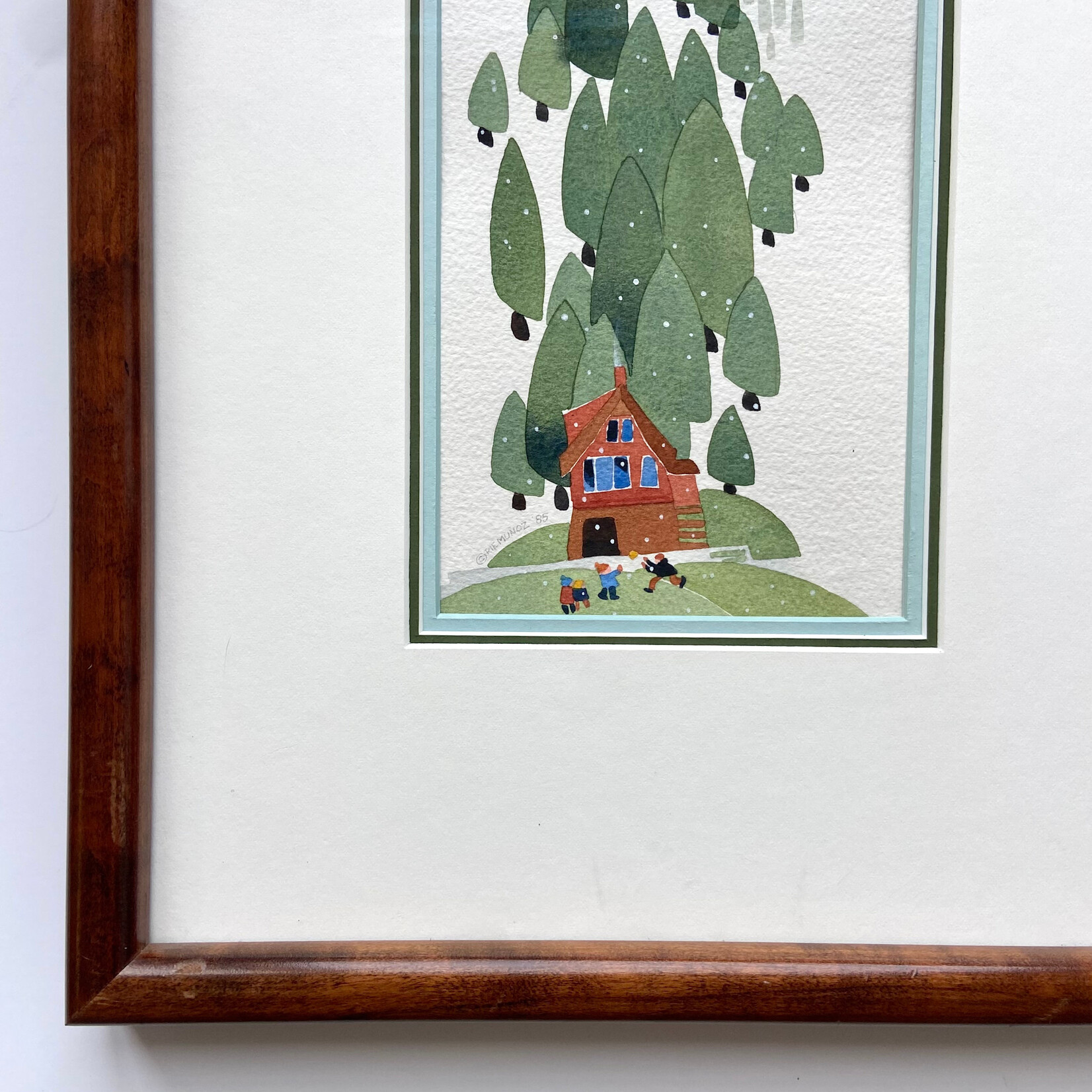 Rie Munoz First Snow, Starr Hill (Framed Original) | Rie Muñoz