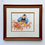 Rie Munoz Checking for Soft Shelled Crab (Framed Original)