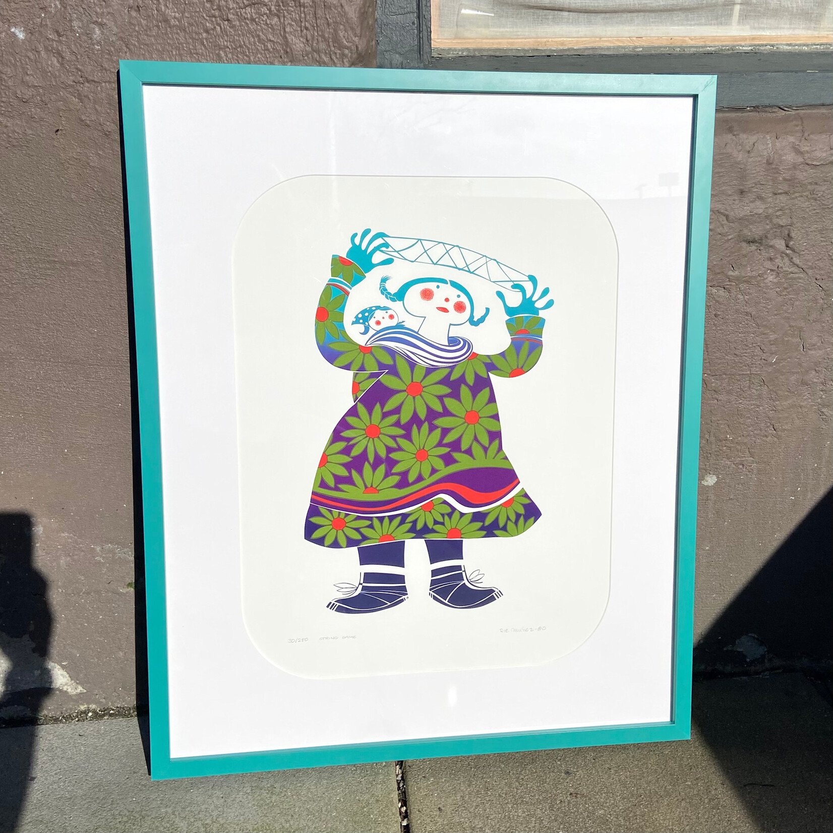 Rie Munoz String Game (Framed Silkscreen) | Rie Muñoz