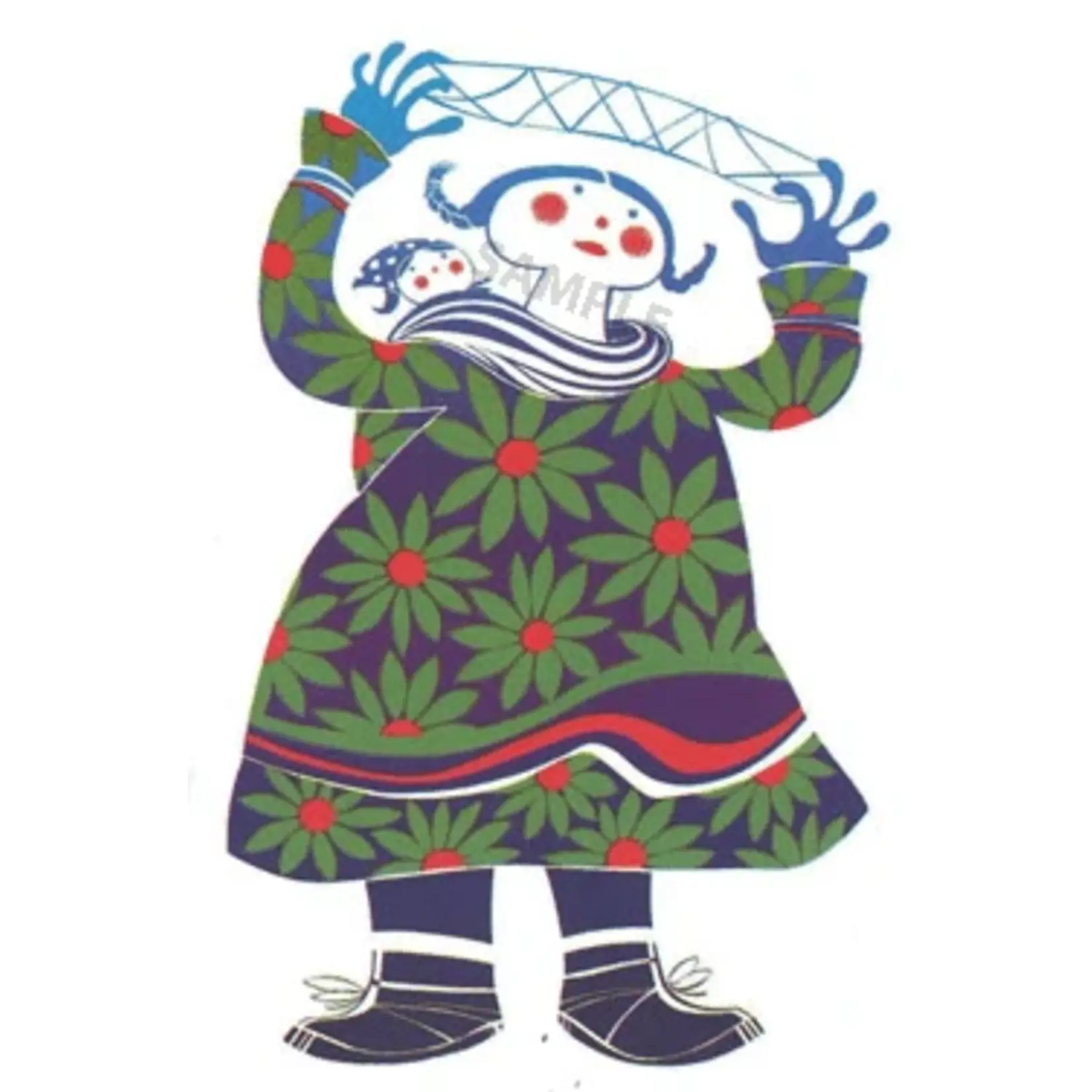 Rie Munoz String Game (Framed Silkscreen) | Rie Muñoz