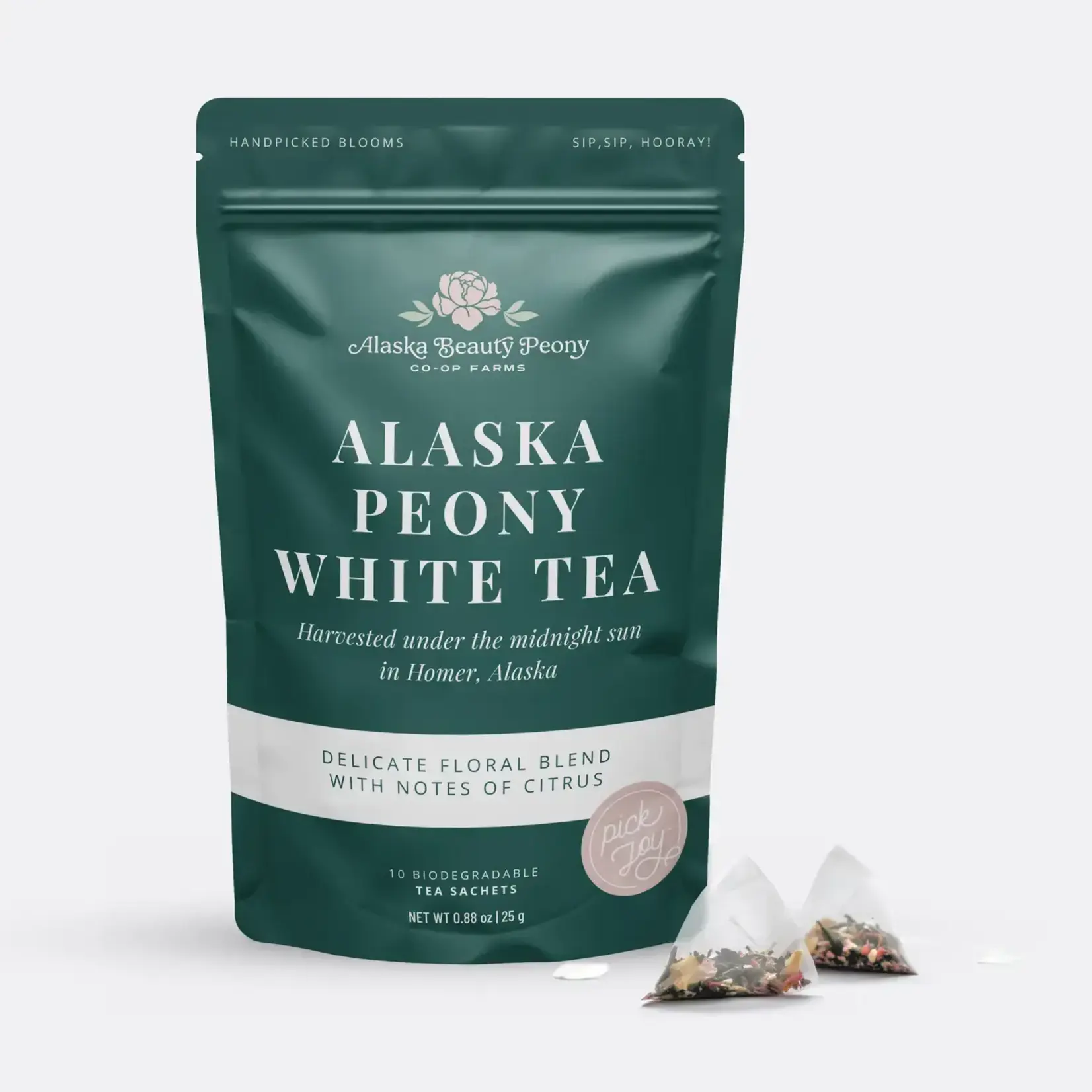 Alaska Beauty Peony Cooperative Alaska Peony White Tea | Alaska Beauty Peony Cooperative