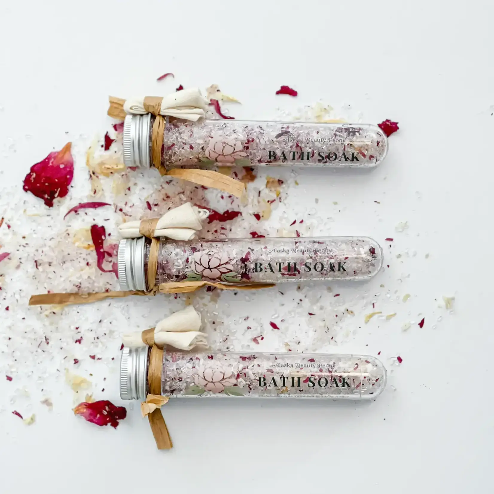 Alaska Beauty Peony Cooperative Peony Bath Soak Travel Size | Alaska Beauty Peony Cooperative