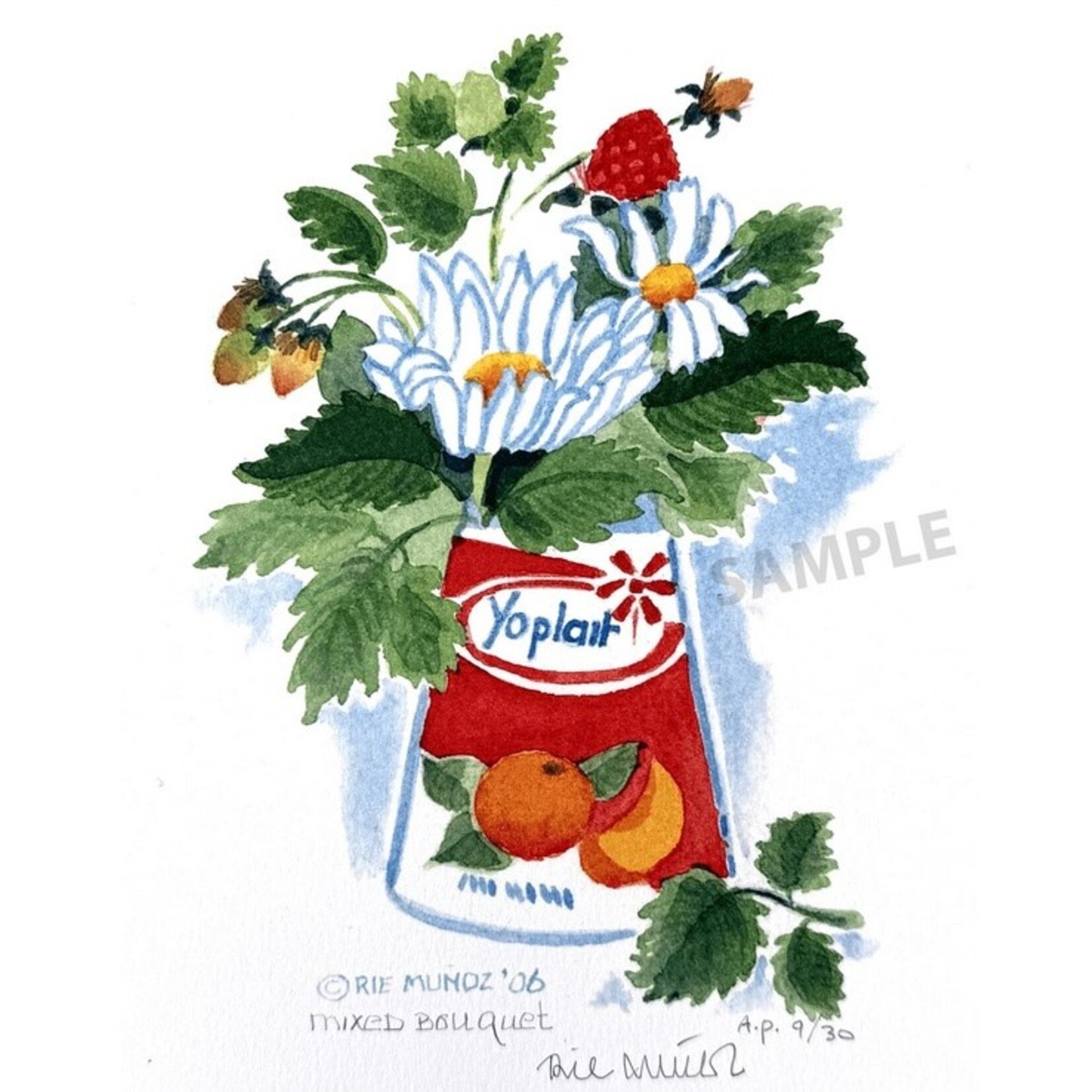 Rie Munoz 'Mixed Bouquet' (Framed) | Rie Muñoz