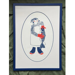 Rie Munoz Fish Grader (Framed Silkscreen)