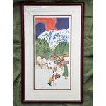 Rie Munoz Northern Lights, Juneau (Framed)