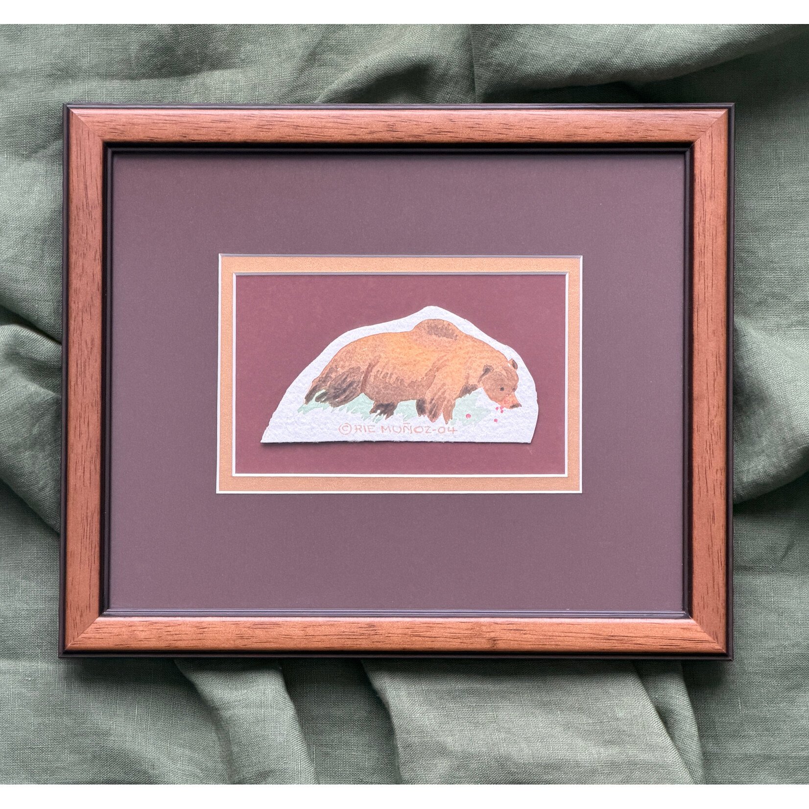 Rie Munoz Bear Study (Framed Original) | Rie Muñoz