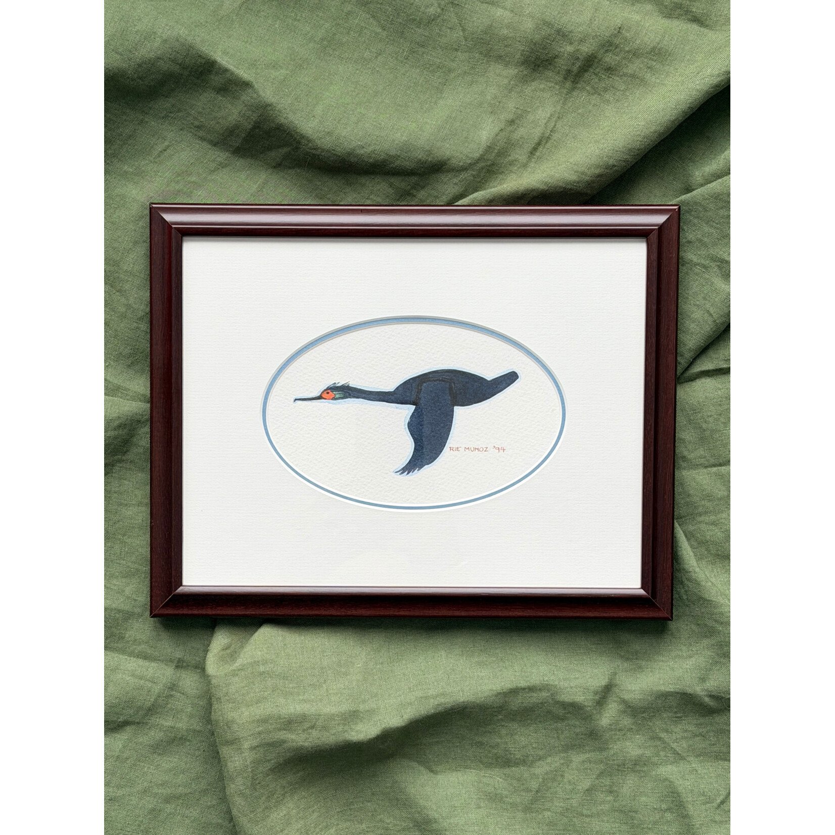 Rie Munoz Cormorant (Framed Original) | Rie Muñoz
