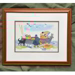 Rie Munoz Off to Summer Camp (Framed Original)