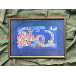 Rie Munoz Giant Worm Legend (Framed)