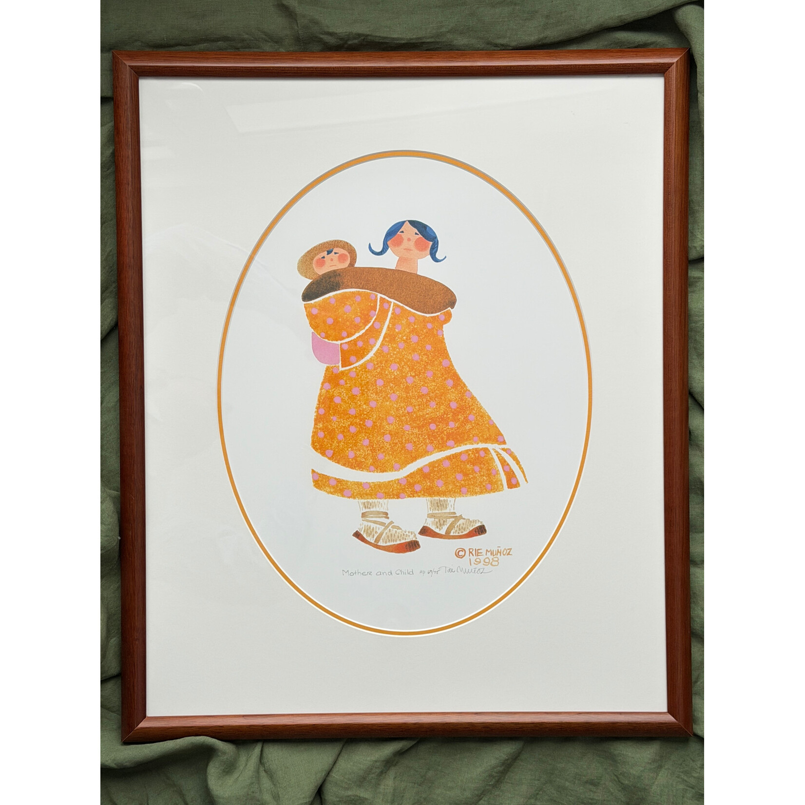 Rie Munoz Mother and Child (Framed) | Rie Muñoz