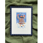 Rie Munoz Ice Fishing Study (Framed)